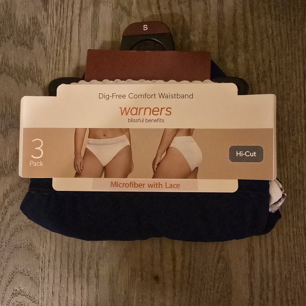 Warner's Women's Navy Underwear 3-Pack